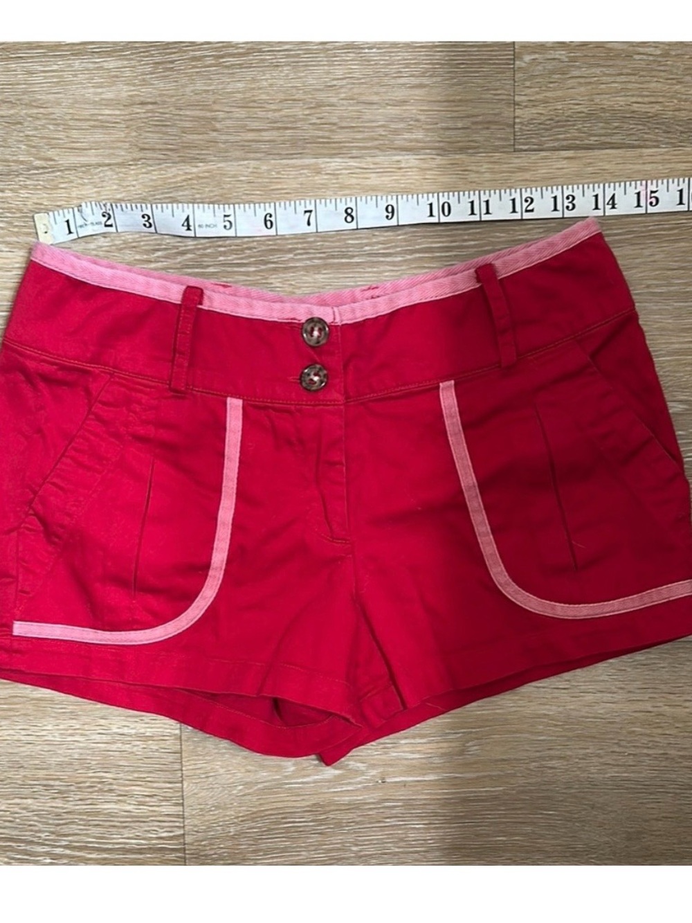 Selé Red & Pink Y2K Mini Shorts – Juniors 5
